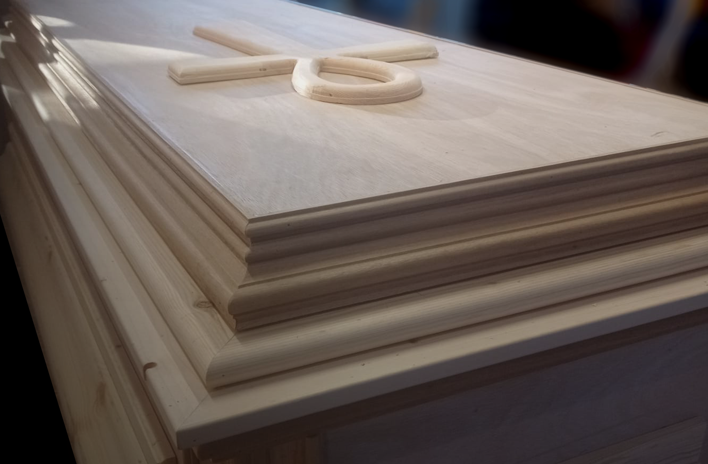 Handcrafted casket